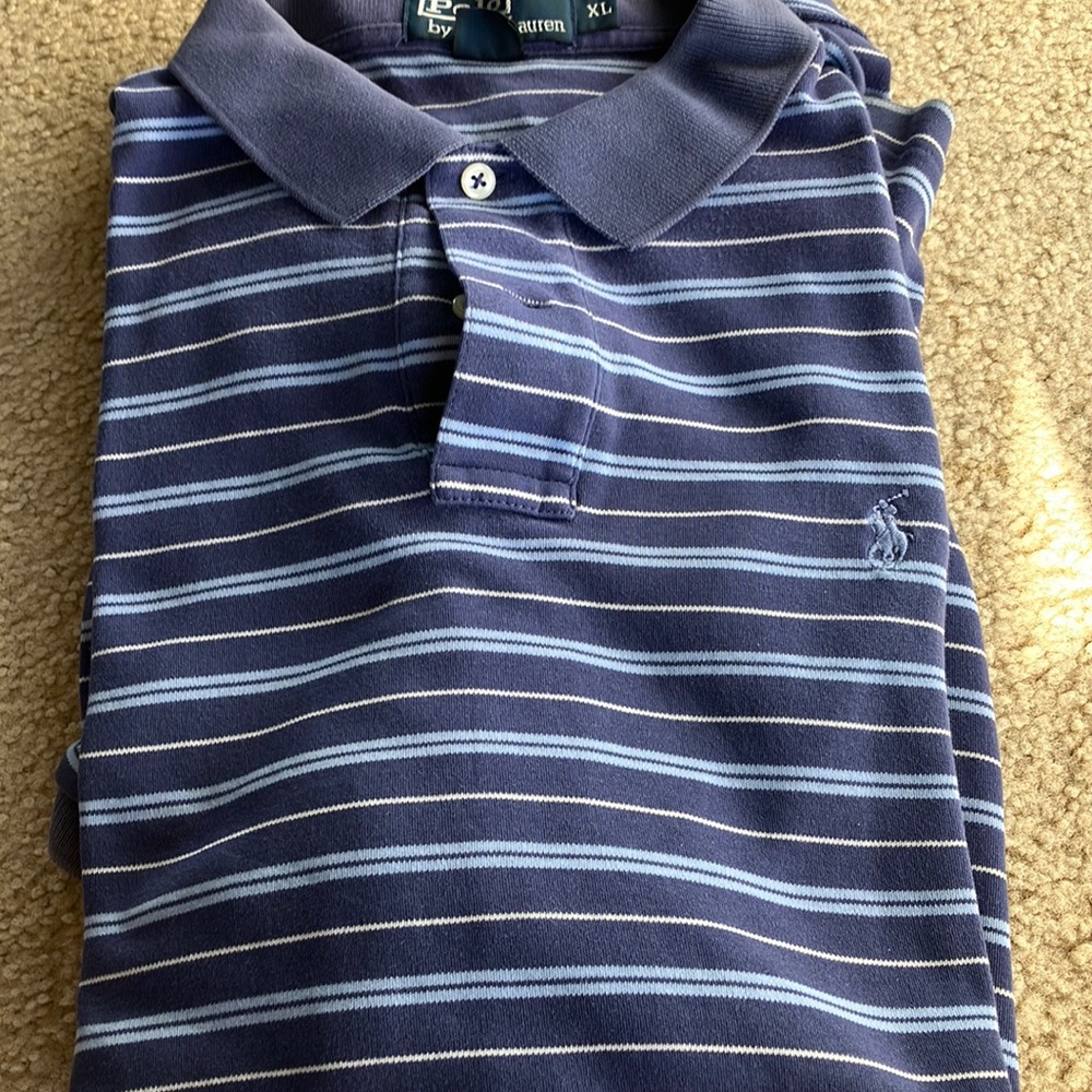Blue Polo Ralph Lauren Collared Shirt